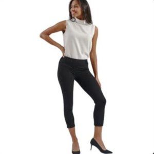 Crop Dress Ponte Pant feels like a Yoga Pant (Black) size XL Betabrand